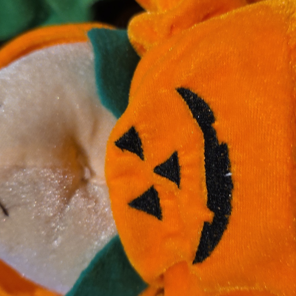 Trio Halloween Themed Plush Bear, Pumpkin, Pumpkin Face, And Moon &Star - Picture 6 of 9